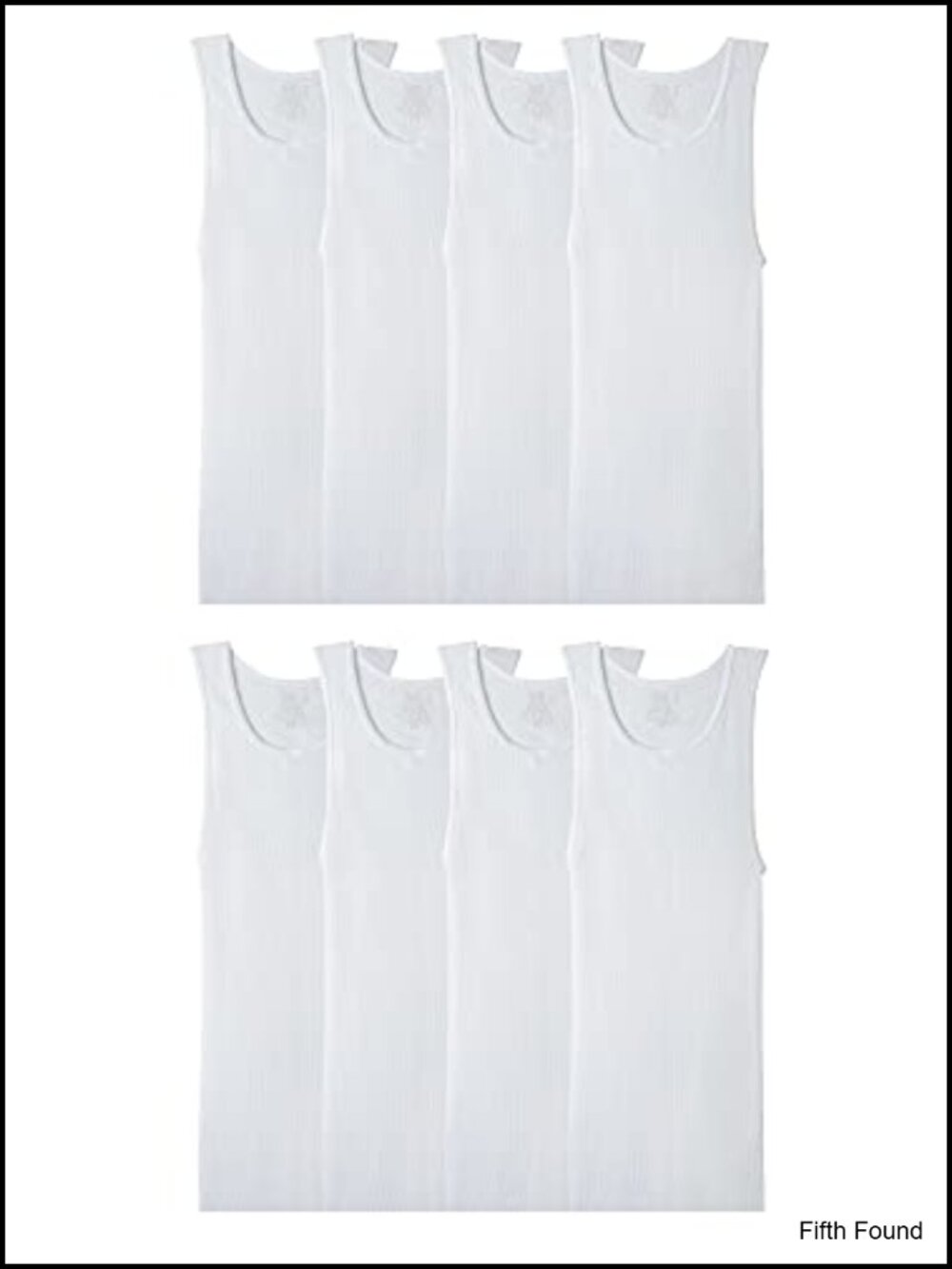 8 Pack Men's Sleeveless Tank A-Shirts Moisture Wicking Tag Free Cotton Blend